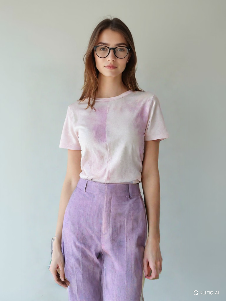 Blusa de Punto Acanalado con Efecto Tie-Dye