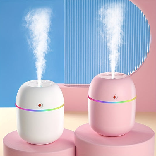 Humidificador de Aromaterapia USB con Luz Nocturna - Ideal para Dormitorio, Sala de Estar, Escritorio de Oficina y Coche, Máquina de Rociado de Ambiente de Color de la Suerte
