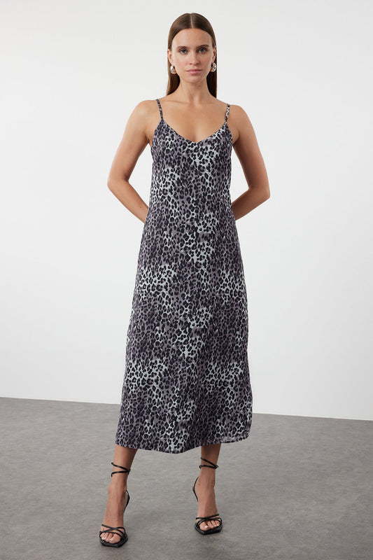 Vestido Midi de Leopardo
