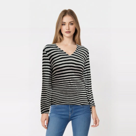 Sweater Rayas Navy - Clásico Renovado