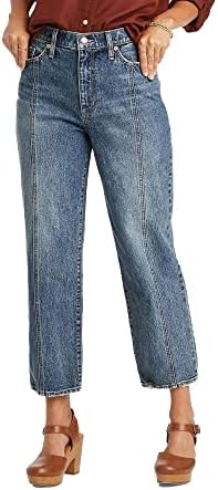 Jeans Rectos Cropped Vintage