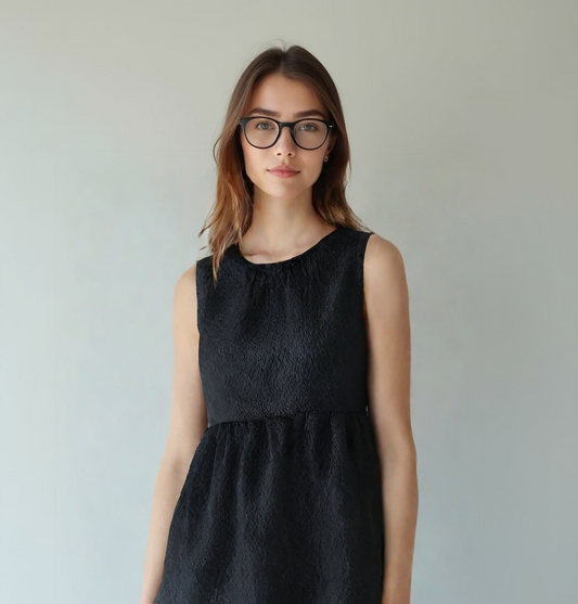 Blusa Negro Texturizado
