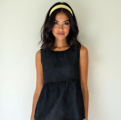 Blusa Negro Texturizado
