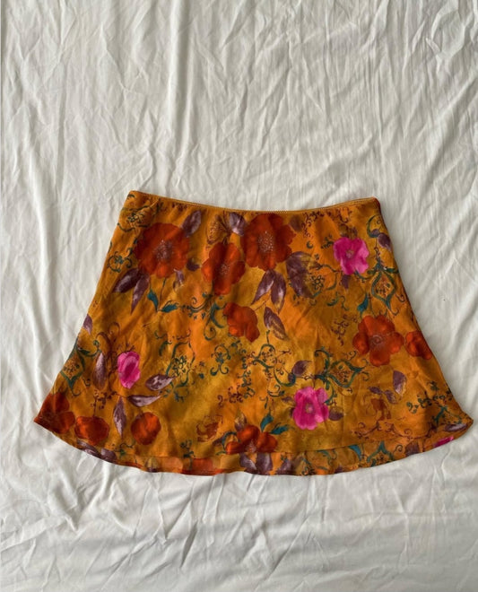 Falda Floral Vibrante