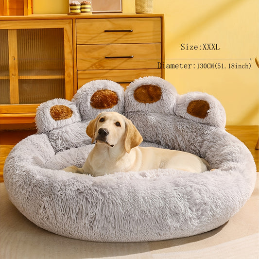 Cama suave y larga de felpa para gatos y perros, cálida para el invierno, cama para mascotas, tapete para gatos, sofá para dormir para animales, regalo de Navidad.