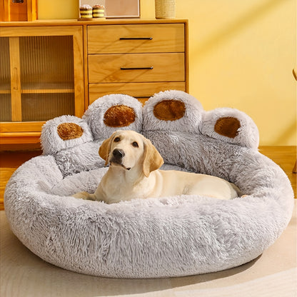 Cama suave y larga de felpa para gatos y perros, cálida para el invierno, cama para mascotas, tapete para gatos, sofá para dormir para animales, regalo de Navidad.
