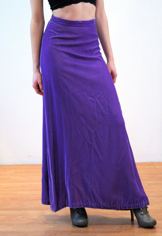 Elegante Falda Larga Morada